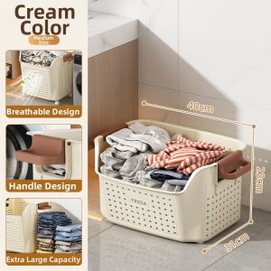 ZHENTAIYUAN | Double Layer High Capacity Attractive Laundry Basket With Wheels