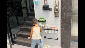 Giá Treo Dép Đi Trong Nhà Tiện Lợi Giá Treo Khăn Không Cần Khoan-HAUSE
