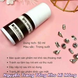 Chai xịt sáng đá móng nail làm khô keo  Xịt sáng đá cao cấp lọ 50ml