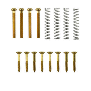 PHRILAM American Wire Humbucking Pickup Height Screws Humbucking Pickup Ring Pickup Frame Mounting Screws Spring