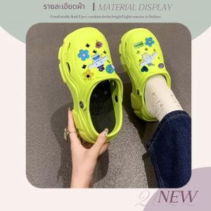 XWshop NEW รองเท้าแตะแฟชั่นหัวโต กันลื่นให้อย่างดี งานเสริมส้นทรงหัวตัด สวยเข้ารูปใส่แล้วเท้าเล็กเรียวมาก น้ำหนักเบาสุดๆ  พื้นนิ่มมใส่สบายน้ำหนักเบา มันคุ้มม