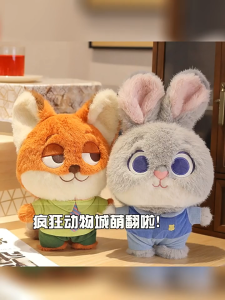 ตุ๊กตากระต่าย Zootopia Nick Wilde & Judy ขนาด 25 ซม. ของขวัญสำหรับเด็กผู้หญิงในช่วงวันหยุด