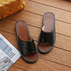 Indoor Summer Slippers Comfortable Soft Bottom Solid Wood Floor Slippers for Men And Women Indoor Home Slippers Quiet