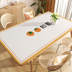 Waterproof Leather Tablecloth 2025 New No-Wash PVC Table Mat Premium Feel Desktop Protection Pad for Everyday Use