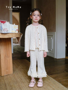 toz mama | Floral Print Childrens Set for Early Autumn