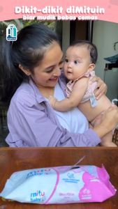 MITU Baby Wipes Tisiu Tisu Basah Ganti Popok Bayi 2x50s (Buy 1 Get 1)