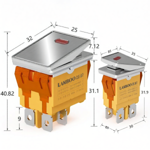 LANBOO | High Quality Metal Boat Switch 2 Position Maintained Type