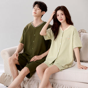Yuzhaolin | Cotton Premium Summer Couple Sleepwear Set