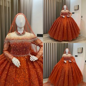 gaun pengantin modern mewah / gaun pengantin premium