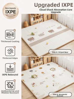 QIAOLEXIONG | Foldable Non-toxic Thick Baby Crawl Mat
