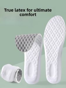 XIANZHAO | Womens Latex Shoe Insoles Thin Running Special Comfortable Anti Pain Sweat Absorbent Odor Control Shock Reduction