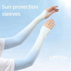 Guoftstars Cooling Arm Sleeves Ice Silk Fishing Accessories Outdoor Sports Sun UV Protection Covers Breathable Motorcycle Arm Sleeves