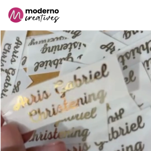 Gold Foil Stickers | Luxury Product Labels | Premium Gold Logo Stickers for Wedding