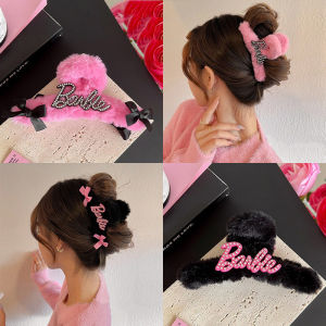 Rhinestone ผมเชือก ตุ๊กตาบาร์บี้ สไตล์ Plush ผม Claw คลิปสำหรับสาว หยิก คลิปฉลาม หวานและเย็น คุณสมบัติของ คับ หรือเช็คเท่าไหร่