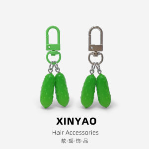 Creative Food Series Keychain Simulation Cucumber Backpack Personalized Accessory Gift for Best Friend Pendant Ornament