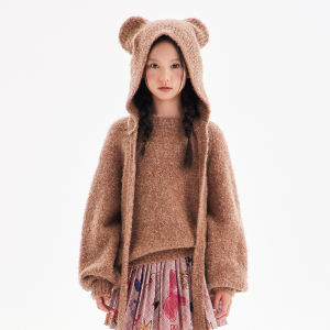 LOVESASAKIDS | Soft Skin-friendly Cozy Dismountable Bear Ears Turtleneck Sweater
