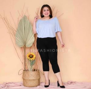 LYNFASHIONISTA-LEGGING WANITA DIBAWAH LUTUT KAOS SPANDEK RAYON ADEM TEBAL
