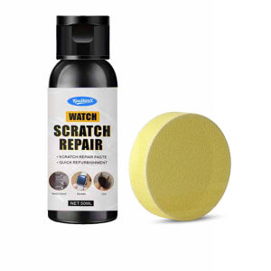 Repair Polish Cream With Sponge Quick Scratch Multi-Surface Restorer For Watches Jewelry Stainless Steel Metal Oxidation Remover