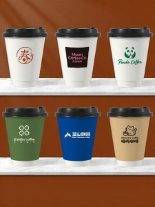 YINGXIKE | Custom Logo Disposable Paper Cup For Commercial Use Portable With Lid