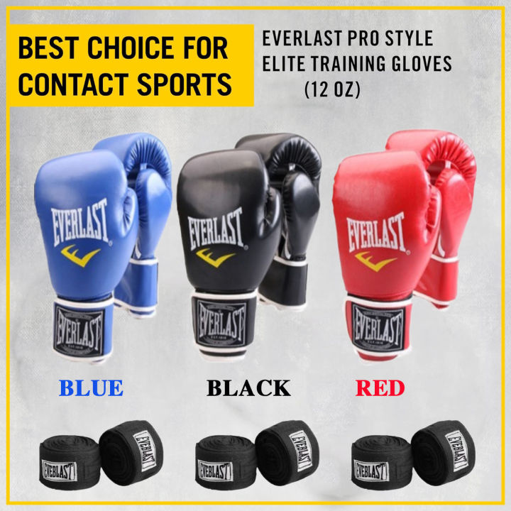 Boxing Gloves Everlast and MMA Gloves Muay Thai Training 12oz