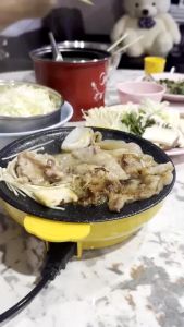 กระทะปิ้งย่างเป็ดเหลือง ขนาดใหญ่ 26cm. กระทะไฟฟ้า กระทะปิ้งย่าง กระทะย่างเนย กะทะ เตาหมูกะทะ กระทะเทฟล่อน