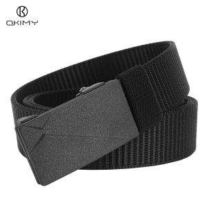 OKIMY Men Belt Outdoor Leisure Belt Free Adjustable Belt Nylon Waistband Youth Sports Canvas Belt Simple Nice Waistband Nylon High Strength Adjustable Training Belt