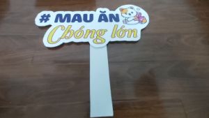 Cây hashtag cầm tay Mau ăn chống lớn dùng cho thôi nôisinh nhậtsự kiện (chủ đề sinh nhậtthôi nôisự kiện...)