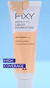 Special Package PIXY Perfect Fit Liquid Foundation FREE Perfect Fit Two Way Cake Refill