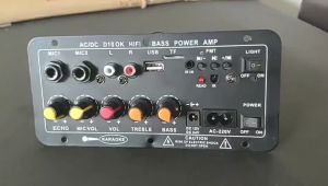 Ampli Full Bass Subwoofer 10 Inci Hi-Fi Bluetooth untuk Rumah & Mobil