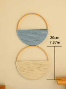 2 Pcs Macrame Wall Hanging Woven Boho Wall Decor Art Chic Bohemian Home Decorations  Apartment Bedroom Living Room Dorm Nursery