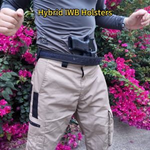 Hidden Hybrid Holster Kydex Shell with Neoprene Backing Comfortable IWB Concealed Carry Holster Adjustable Fit System