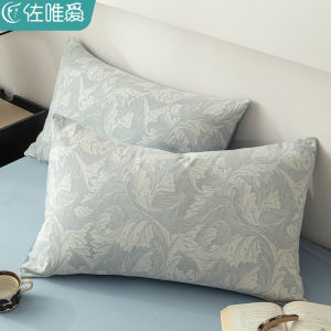 Pure Cotton Pillowcases 2024 Summer Single 48cmx74cm Full Head Cover One Pair Pack Breathable Soft Fabric Durable Bedding