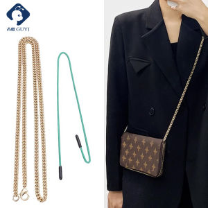 Guyi Metal Chain Wallet Strap Crossbody Bag Shoulder Replacement Accessory for LV Wallet Modification Zipper Conversion