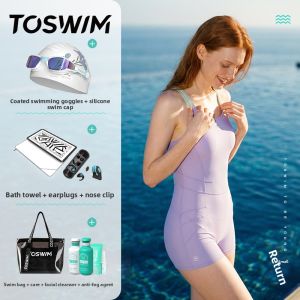 toswim | Slimming Modest One-piece Square-cut Swimwear For Women