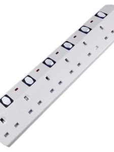 สายพ่วงมาตรฐานอังกฤษแบบฮ่องกง สายไฟต่อพ่วง 3 เมตร สไตล์อังกฤษ สำหรับใช้ในบ้าน สีดำ สีขาว สาย