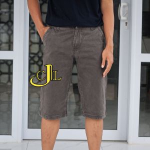 celana pendek pria dlc 063 brand indo kain kanvas badjatex size 28-38