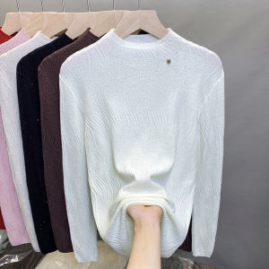 JIANDIYA | Sparkle Half-High Neck Sweater