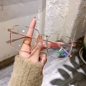 Korean Fashion Glasses Anti-blue Light Glasses Women Anti Radiation Glasses Square Frame