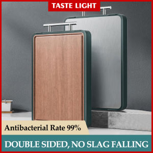 Ebony Stainless Steel Double-Sided Cutting Board Antibacterial Anti-Mildew Kitchen Household Cutting Board Thickened Cut