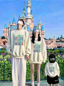 Family Matching Hoodies Autumn Winter High End Fleece Round Neck