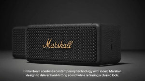 Marshall Emberton II Portable Waterproof Bluetooth Speaker System Speakers 15 Hours of Battery Life