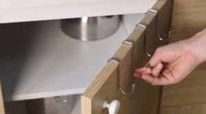 HESPR🌈ตะขอสแตนเลสคู่ที่สร้างสรรค์ตู้ประตูด้านหลังชนิดแขวน/ห้องน้ำห้องครัวเสื้อกระเป๋าหมวกผ้าขนหนูที่ใส่กุญแจ