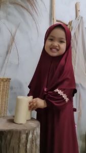 Gamis & Hijab Anak VELITA 1-12 Tahun Perempuan Balita Remaja Tanggung Bayi Baby Cewe Cewek Dress