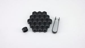 RYSJM | 17mm/19mm/21mm Car Wheel Nut Caps 20Pcs Auto Hub Screw Cover BLACK BLUE RED Plastic Anti Dust Tyre Nut Bolt Exterior Decoration