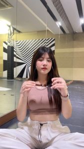 🌈MesubShop🌈 เสื้อครอปแขนสั้น ผ้าเรย่อน ยืดตามตัว สาวอวบใส่ได้ 🧸ทรงเบสิค รุ่น ครอปเรียบ B-045-2-AA