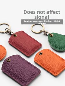Water Drop Rectangular Shaped Card Protector Keychain