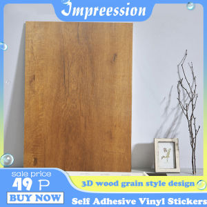 600mm*300mm 3D Wood Grain Design Wall Stickers & Floor Tiles