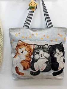 Trendy Large Canvas Shoulder Bag Womens Fashionable Handbag Office Bag Tote Bag Soft Polyester Lining Zipper Closure Casual