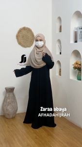 Afhadahijrah - Abaya basic sahla fortaleza belah depan terbaru
