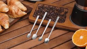Bộ Thìa Cà Phê Mini Bằng Titan Boundless Voyage Dùng Cho Trà Tráng Miệng Kem Cappuccino - 5 Chiếc Đã Được Đóng Gói